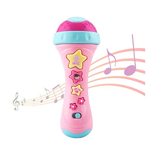 vtech babble and rattle microphone pink