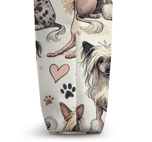 Bolso Tote con Estampado de Perros Chinese Crested miniatura 3