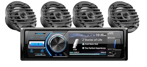 KD-X560BT Marine Digital Media Receiver Bundled with + (2) Pair 6.5