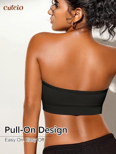 Image of Strapless Bras for Women Bandeau Wireless Tube Top Bralette - S-XL
