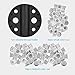 ATOMUS 101pcs Tattoo Ink Caps Kit with 1pc Cup Holder 100pcs Mixed S M Tattoo Ink Cups 6 Holes Ink Caps Holder for Tattoo Ink Tattoo Supplies Tattoo Sets