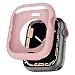 BOTOMALL for IWatch Case 38mm 42mm 40mm 44mm Premium Soft Flexible TPU Thin Lightweight Protective Bumper Cover Protector for Smartwatch Series 5 4 Series 3 2(Pink Rose,44MM Series 4/5)