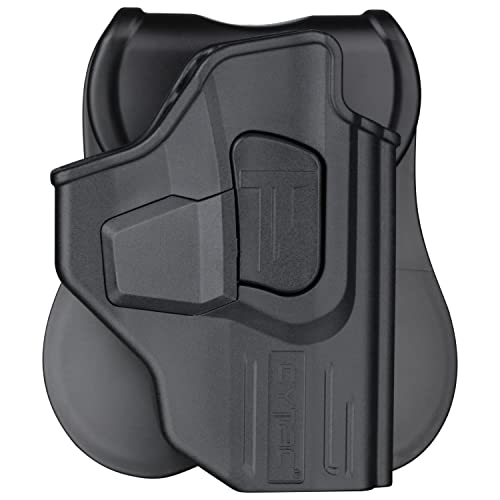 Cytac Owb Holster For Glock 42 - Index Finger Released | Adjustable Cant | Autolock | Outside Waist Band Carry | Silicone Pad Paddle | Matte Finish -Right Handed #TOP7
