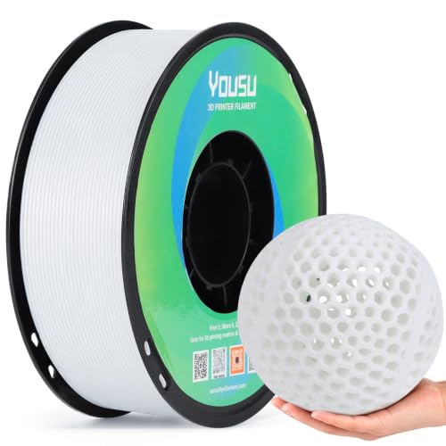 Image of YOUSU PEBA-Like 95A Super TPU 3D Printer Filament, White,1kg