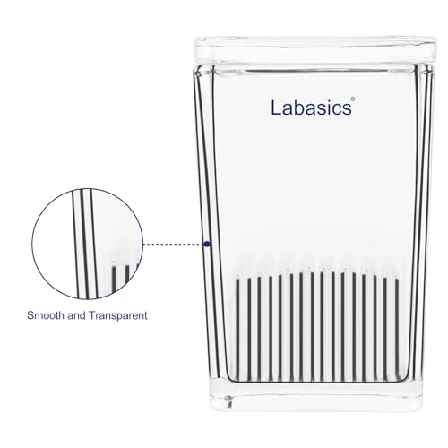 Labasics Glas TLC Entwicklungstank, Quadrat, Laborausrüstung für Dünnschichtchromatographie, Korrosionsbeständigkeit
