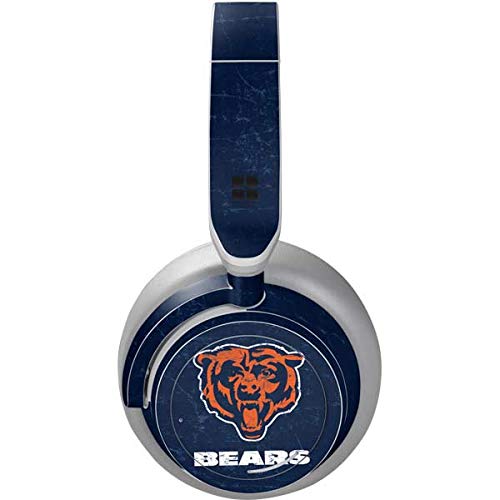 Skinit Decal Audio Skin Compatible with Surface Headphones - Officially Licensed NFL Chicago Bears - Alternate Distressed Design