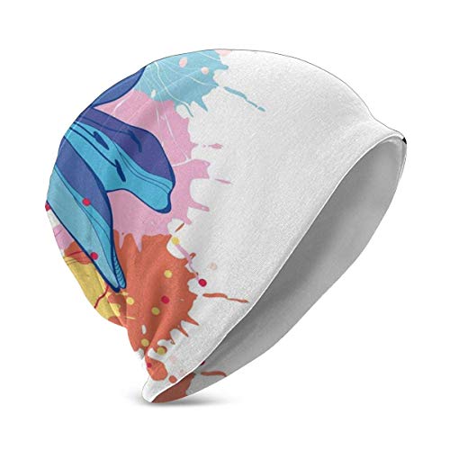 ocaohuahuaba - Gorro unisex suave y cálido, diseño gráfico de peces de Koi exóticos japoneses orientales, diseño gráfico de carpa común, calma de agua, gorras para dormir con cáncer