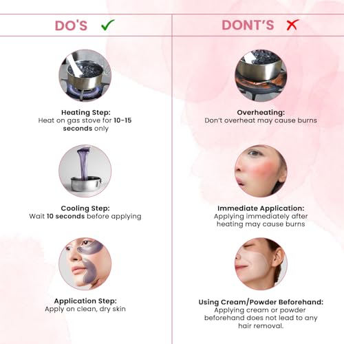 Image of Urban Yog Brazilian Face Wax /Katori Wax for Women 100g (Pack of 2) | India's 1st Liposoluble Stripless Wax | Pan with Handle & Spatula | Natural Ingredients | For Upper Lips, Chin, Cheeks & Hairline