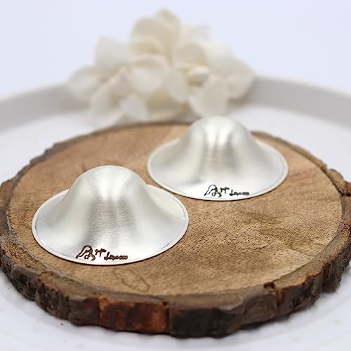 Image of The Original Silver Nursing Cups - Nipple Shields for Nursing Newborn - Newborn Essentials Must Haves - Nipple Covers Breastfeeding - Soothe and Protect Your Nursing Nipples - 925 CT