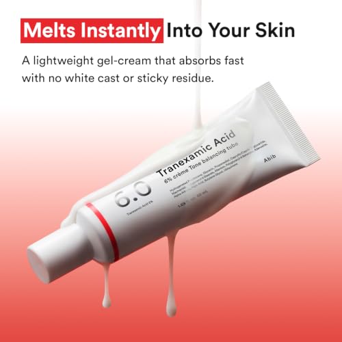 Image of Abib Tranexamic Acid 6% Cream Tone Balancing tube - TXA, Alpha-Arbutin Dark Spot Corrector for Face with Hyperpigmentation & Uneven Skin Tone, Korean Skincare, 1.69 fl oz