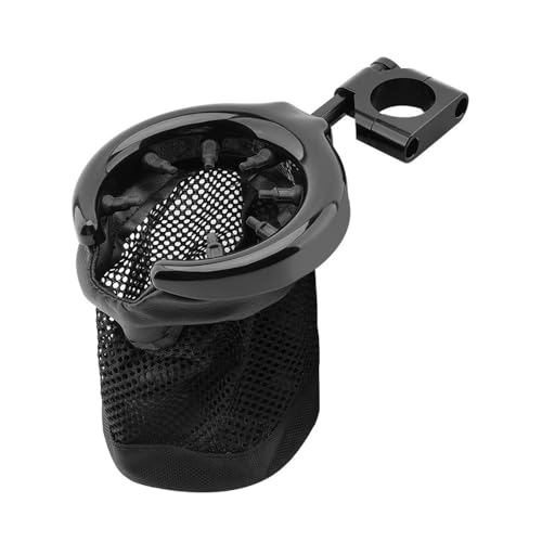 Support de boisson moto universel porte-gobelet réglable aluminium noir