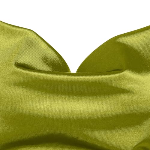 Image of ZAFUL Women's Satin Sleeveless Spaghetti Strap Mini Dress Sexy Slip Cowl Neck Silky Cocktail Party Dresses
