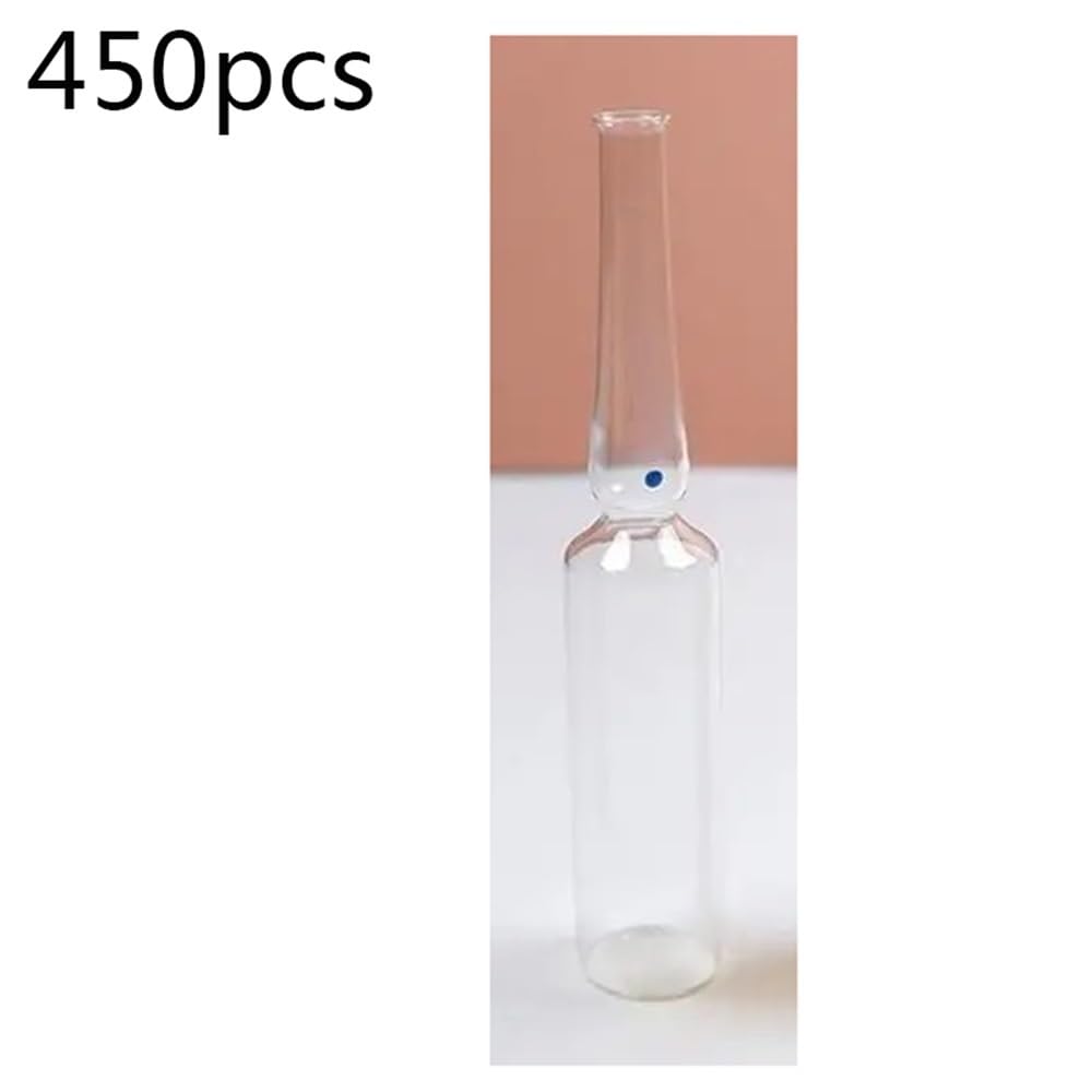 Equipos y suministros de laboratorio Botella de vidrio ámbar 1/2/5 ml con cuello plegable fácil usar, botella ampolla vacía