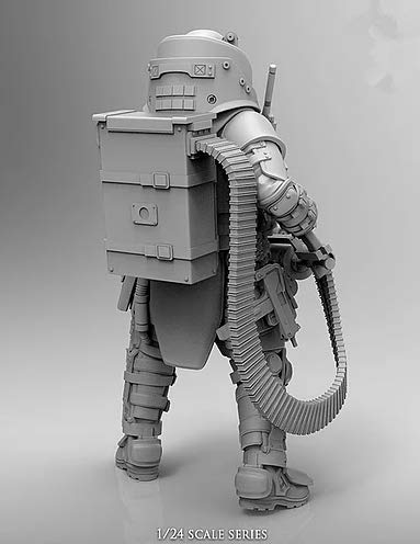 Figuras modelo de resina 1/24 sin ensamblar miniatura 3
