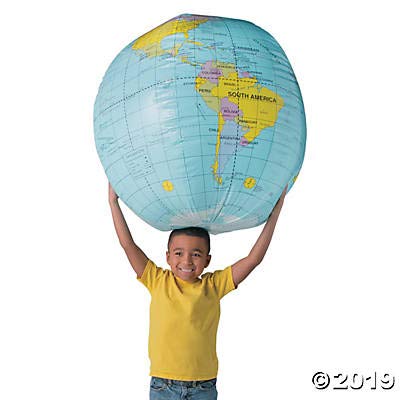 Fun Express Big Globe Beach Inflatables Beach Balls - VBS Vacation Bible School Supplies/Decor - Image 2