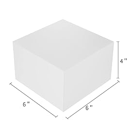 COTOPHER Small Gift Boxes 10 Pack 6x6x4 inches White Gift Boxes with Lids for Gifts, Crafting, Wedding Party Favor, Cupcake Box, Candy, Bridesmaids Proposal Box