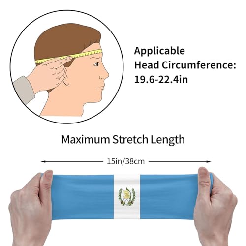 Image of Cute Flag Headbands Women Men Flag Sweatband Sports Headband for Running, Cycling, Yoga Gym, Working Out