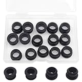 1/2' Drill Hole, 3/8' ID Silicone Rubber Top Hat Grommets for Wiring, 3/16' Groove Width, Automotive Firewall Wire Cable Protector Gasket Ring for Tubing in Hydroponic, Irrigation Systems, 15 pcs
