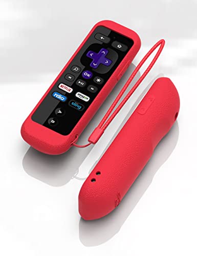 Sikai Silicone Case For Roku Gaming Remote Shockproof Protective Cover For Roku 3 (4230 And 4200) Roku 2 (4210) Rc54R Enhanced Remote Anti-Slip Washable Anti-Lost With Hand Strap (Red) #TOP6