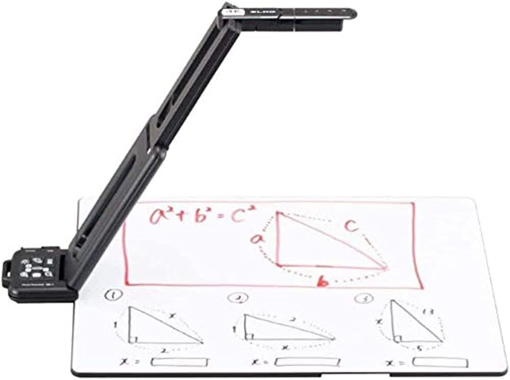 Elmo 1356 MX Writing Board, Compact and Lightweight Design, for use with MX Series of Document Cameras (MX-1 and MX-P), Matte Surface, Can be Used with Standard Dry Erase Markers