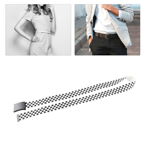 GLOGLOW Checkerboard Canvas Belt, Flexible Military Style Waistband for Hiking, Camping, Casual Wear, Daily Outdoor Activities3