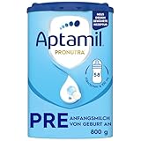 Aptamil Pronutra PRE – Anfangsmilch von Geburt an, Mit DHA, Nur Laktose, Ohne Palmöl, Babynahrung, Milchpulver, 1x 800 g