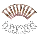 10 Sets of Shear Pins & Cotter Pins for Snowblower - 738-04124 and 714-04040 Replacement Shear Pin Kits Compatible with MTD Craftsman Cub Cadet Troy Bilt Snowblowers