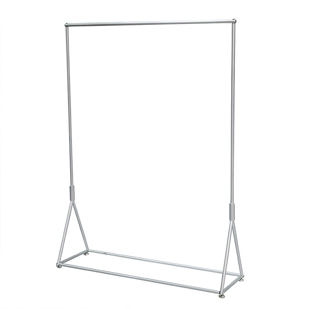 YNBSHGAA Simple Clothing Rack with Rail, Freestanding Garment nizer for Home, Women's Clothes Display, Sleek Silver Finish, 120 x 160 cm, Modern Design.,Silver-150X150Cm