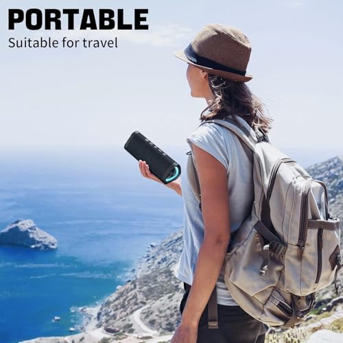 Image of Vanzon V40 Bluetooth Speakers,Wireless Portable Bluetooth Speaker with TWS Dual Pairing, 24W Stereo Sound and 24H Playtime,Great Gift