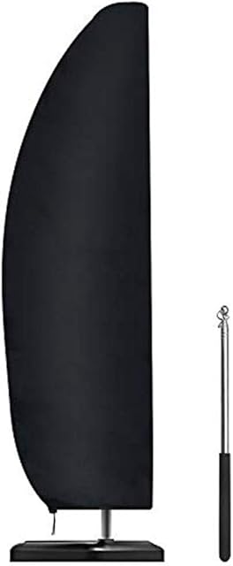 Parasol Cover Waterproof with Rod, Cantilever Parasol Cover Heavy Duty Large Garden Umbrella Cover Anti-UV Banana Parasol Cover for Parasol 280 x 81/30/45 cm