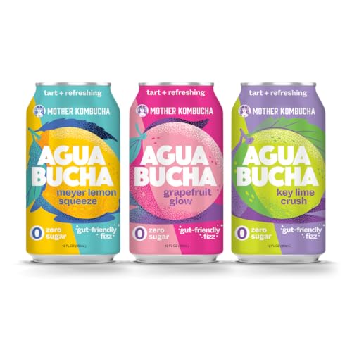 Mother Kombucha Agua Bucha | Gut Friendly Fizz | Variety