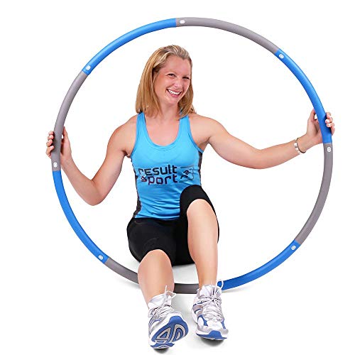 ResultSport Level 3 - Fitness Hula Hoop, Color Azul, Talla UK: 100 cm