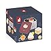 Janod J06627 Twist Box Set - 1 Metal Box + 4 Wooden Pastries and Felt - Imitation Toy and Imagination - Ages 3 and Above, Multi-Coloured