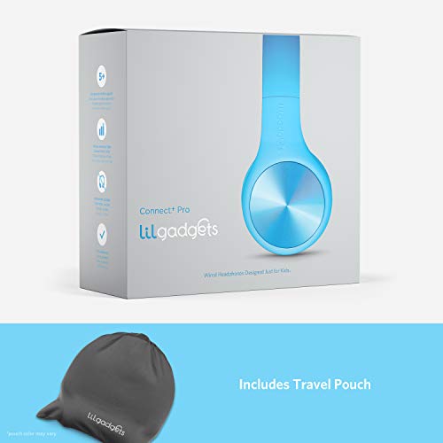 LilGadgets Connect+ Pro Wired Kids Headphones (Blue) with SharePort — view 7