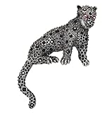 KristLand Fashion Women Men Vintage Leopard Brooch Colorful Full Rhinestones Crystals Wild Animal Corsage Lapel Pin Birthday Party Gift