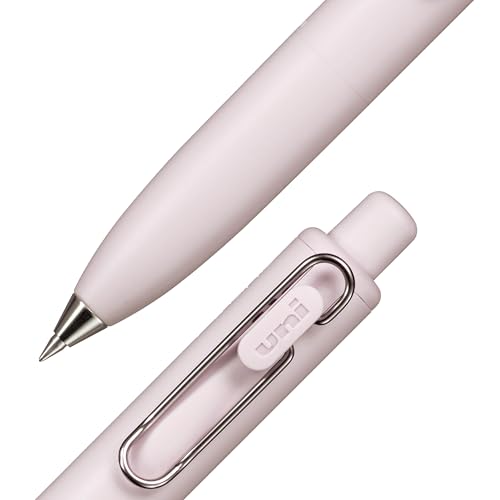 Image of uni one P Retractable Gel Pens, Micro Point (0.5mm), Grape, Peach, and Soda Barrels, Black Ink, 3 Pack