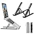 Produktbild Voomy Laptop Ständer, 6-Stufe Laptopständer Höhenverstellbar, Faltbarer Laptop Stand, Tablet Ständer, Notebook Ständer, Kompatibel mit MacBook, HP, Lenovo, alle 9-16'' Laptops & Tablets, Schwarz