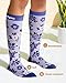 Lalapapa Cute Compression Socks for Women - 3 Pairs 20-30 mmHg Lightweight Graduated Knee High Compression Socks for Women for Daily Wear Travel Nurse, Wild Flowers, L/XL