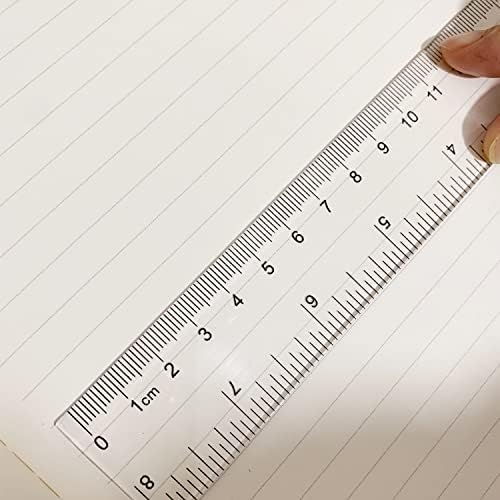Ruler Set 3pcs 6/8/12 Inch Transparent Ruler Clear Rulers Plastic Ruler for School
