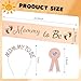 HappFestiv Mom to be Baby Shower Decorations, Mom to be Sash and Rhinestone Crown Headbands Hair Tiara Daddy to Be Pin Kit, Gender Reveals/Baby Shower, Welcome BabyParty Decor, Pregnancy Mother Gifts