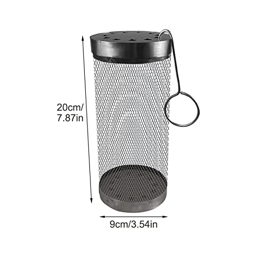 Rollender Grillkorb, Rollender Grillkorb aus Edelstahl, Drahtgitter-Zylinder-Grillkorb, Outdoor-Camping-Grillrost für Gemüse, Pommes Frites, Fisch, vielseitiges, rundes Grillzubehör – Bild 3