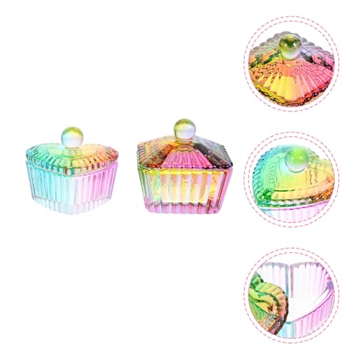 FRCOLOR Set 2pcs de Copas de Cristal para Manicura miniatura 7