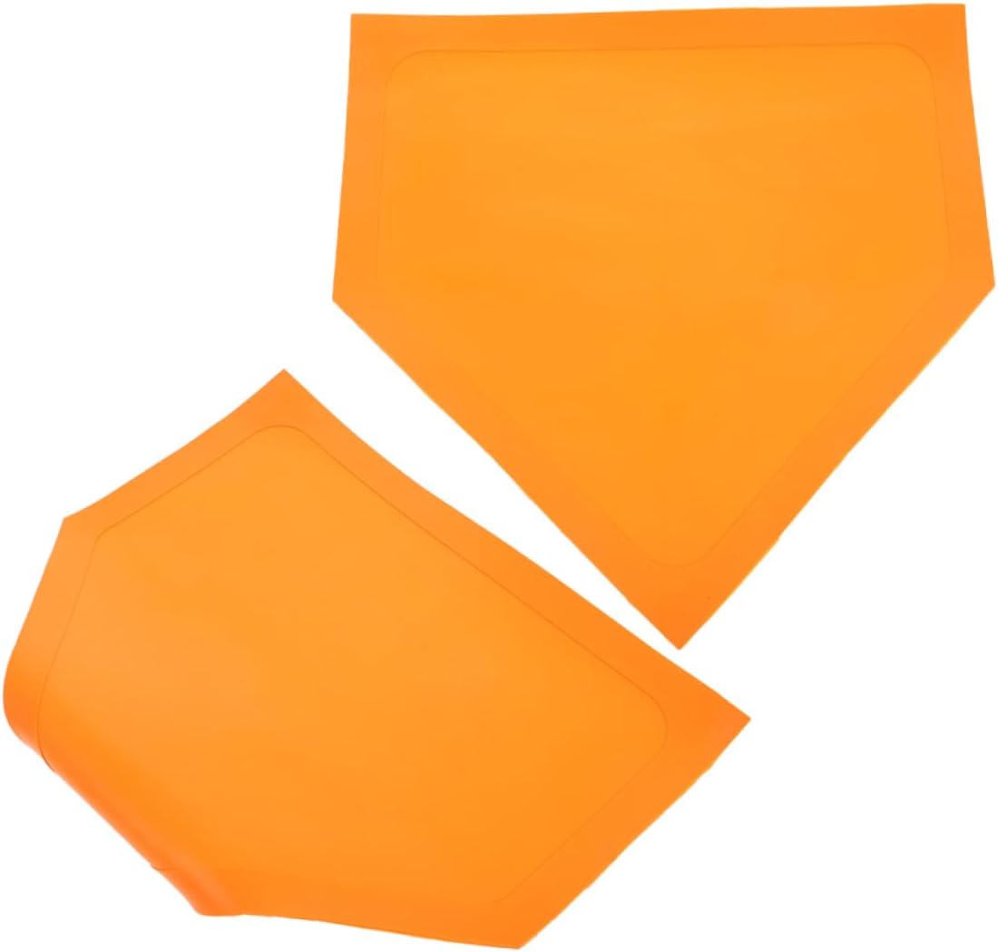 2pcs Portable Marker Plates for Baseball Training Softball Home Plate for Gym Teachers and Skill Lightweight and Stable Throw Down for Backyard Practice