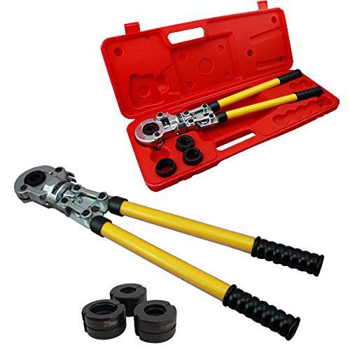 HG® Pressfitting Pressing Pliers Tubing Pressing Pliers Composite Pipe PEX PE-X 16 – 32 mm Aluminium Tubing Pressing Tool