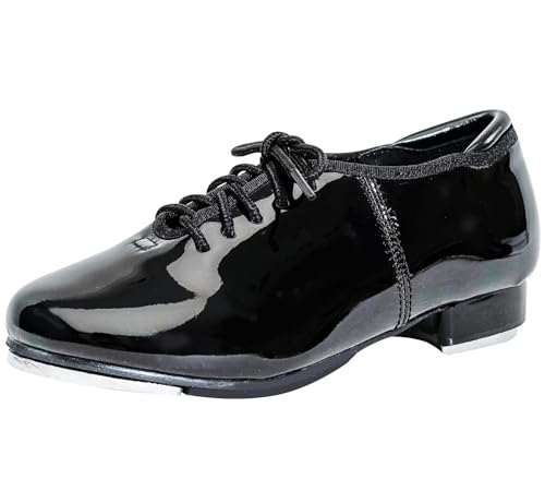 flexdans Zapatos de Claqué, Apatos de Claqué de Charol con Cordones para Mujeres y Hombres 8263 Black 40 flexdans Zapatos de Claqué, Apatos de Claqué de Charol con Cordones para Mujeres y Hombres 8263 Black 40