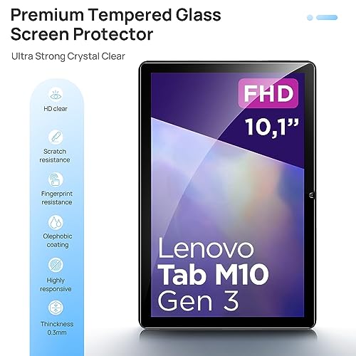 Gerutek [2 pack Lenovo Tab M10 3rd Gen 10.1 inch Screen Protector - Image 3