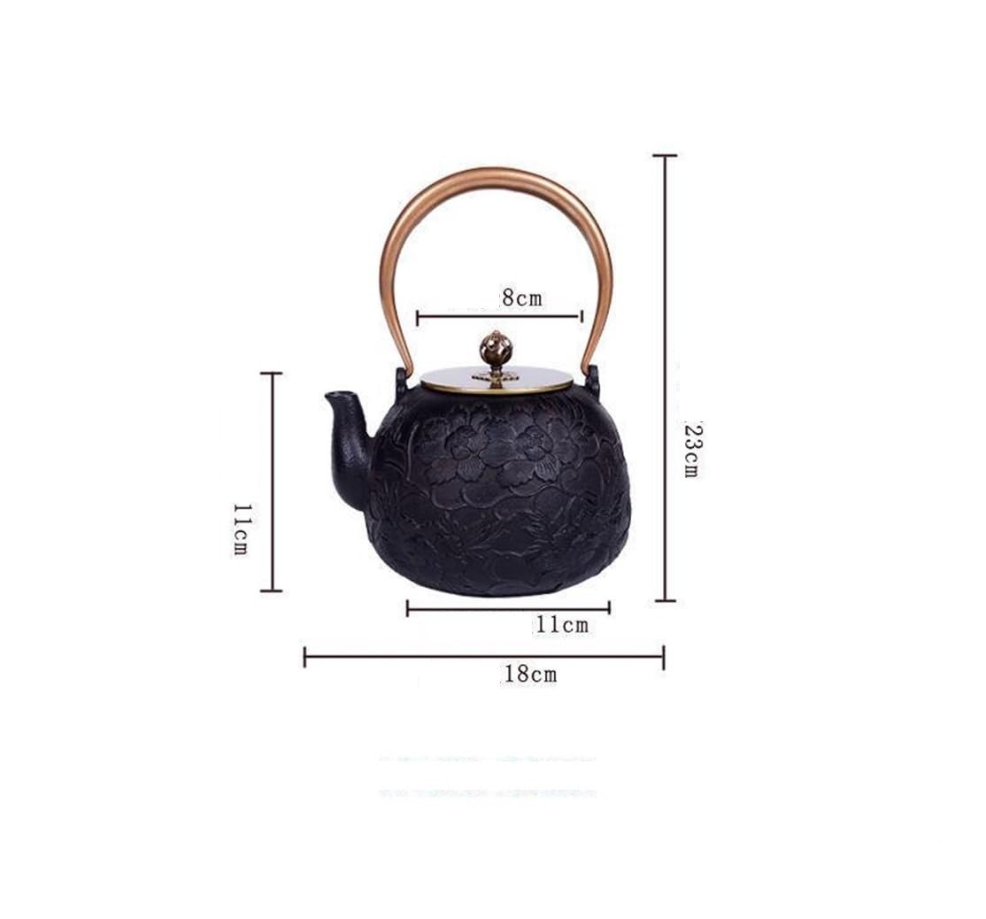 Amazon.co.jp: 鉄瓶 南部鉄器 急須 茶道道具 IH対応 やかん 鋳鉄急須