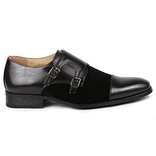 Metrocharm MC136 Men's Double Monk Strap Oxford Classic Dress Shoes2