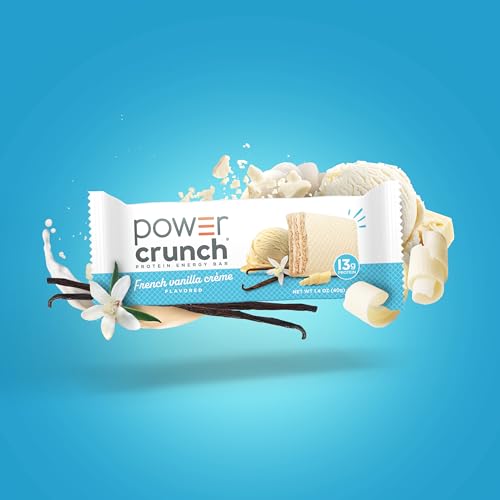 Image of Power Crunch Protein Energy Wafer Bars, French Vanilla Creme, 1.4 Ounce (Pack of 72)