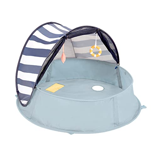 Image of Babymoov Aquani Anti UV Tent and Paddling Pool Mariniere 0+